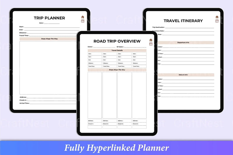 Travel Planner Guide - CraftNest - Digital Crafting and Art