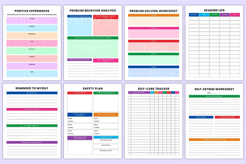 Mental Health Workbook for Personal Growth - CraftNest - Digital Crafting and Art