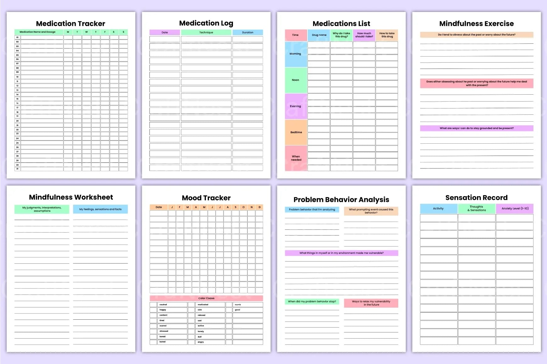 Therapy Healing Workbook for Personal Growth - CraftNest - Digital Crafting and Art