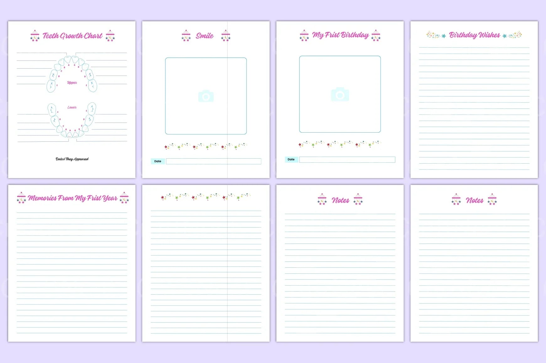 Baby Memory Book: First Year Keepsake - CraftNest - Digital Crafting and Art
