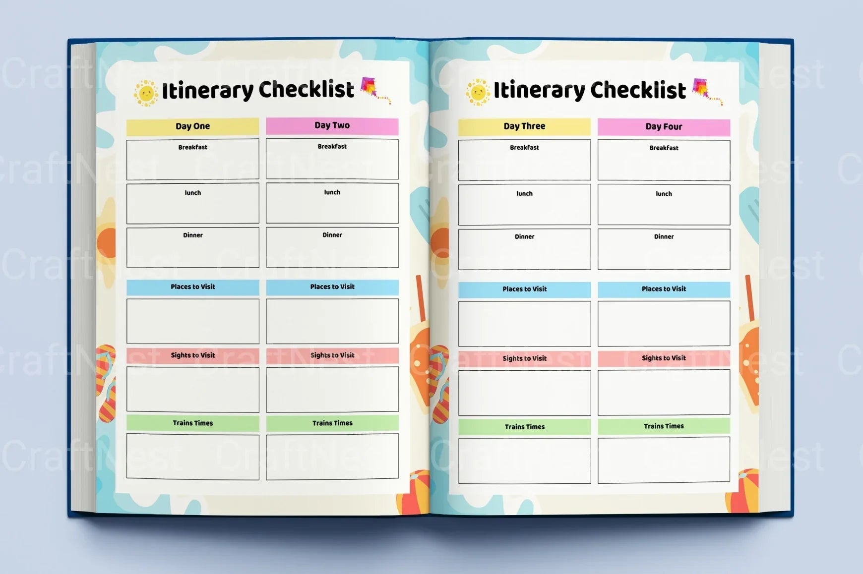 Summer Planner for Kids - CraftNest - Digital Crafting and Art