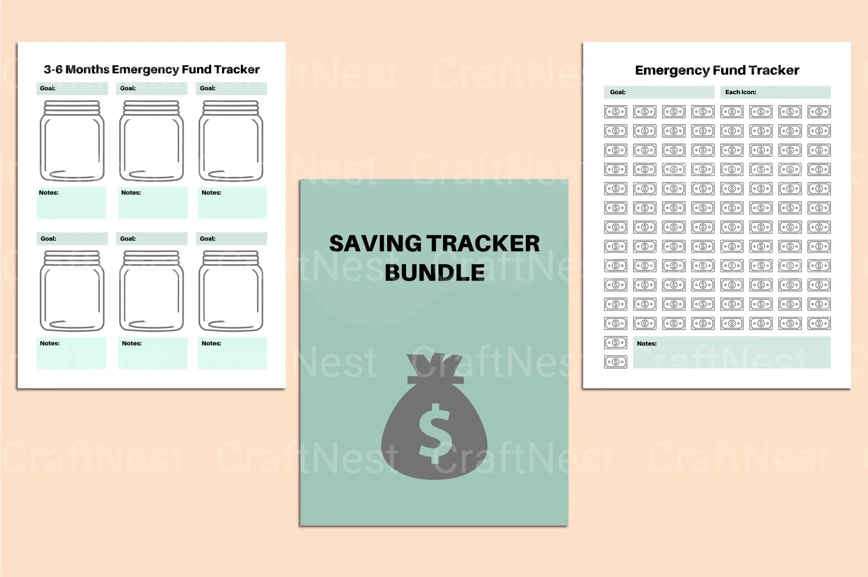 Efficient Saving Tracker for Budget Management - CraftNest - Digital Crafting and Art