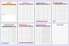 Business Management Organizer - CraftNest - Digital Crafting and Art