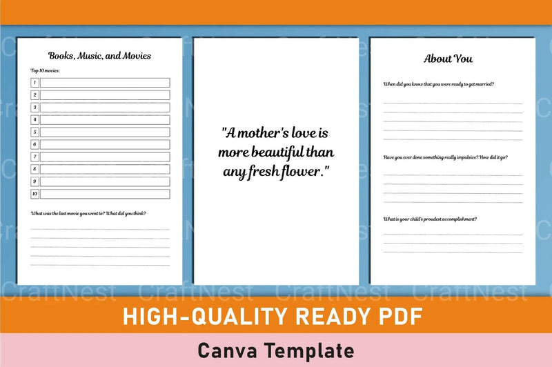 Mother Daughter Canva Design - CraftNest - Digital Crafting and Art