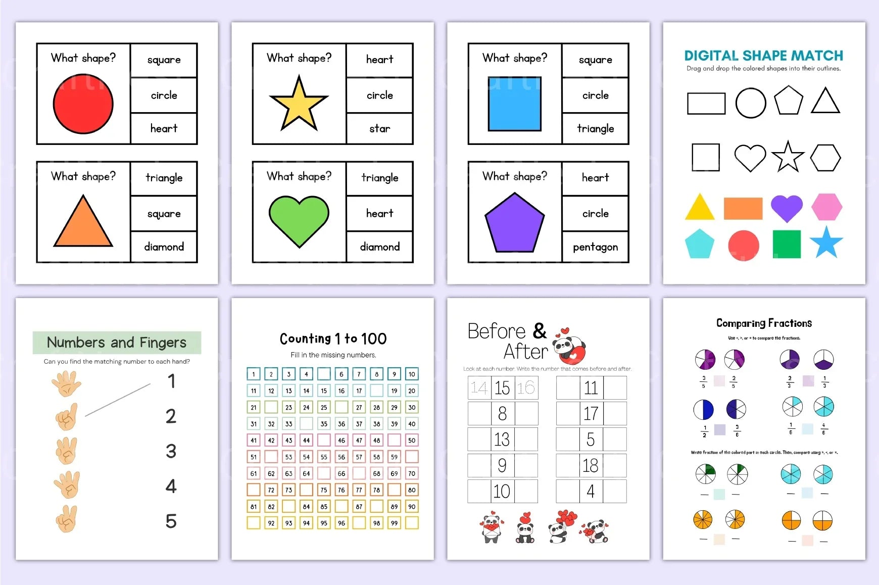 Math Activity Book for Kids - CraftNest - Digital Crafting and Art