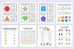 Math Activity Book for Kids - CraftNest - Digital Crafting and Art