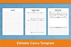 Witchy Planner Canva Template - CraftNest - Digital Crafting and Art