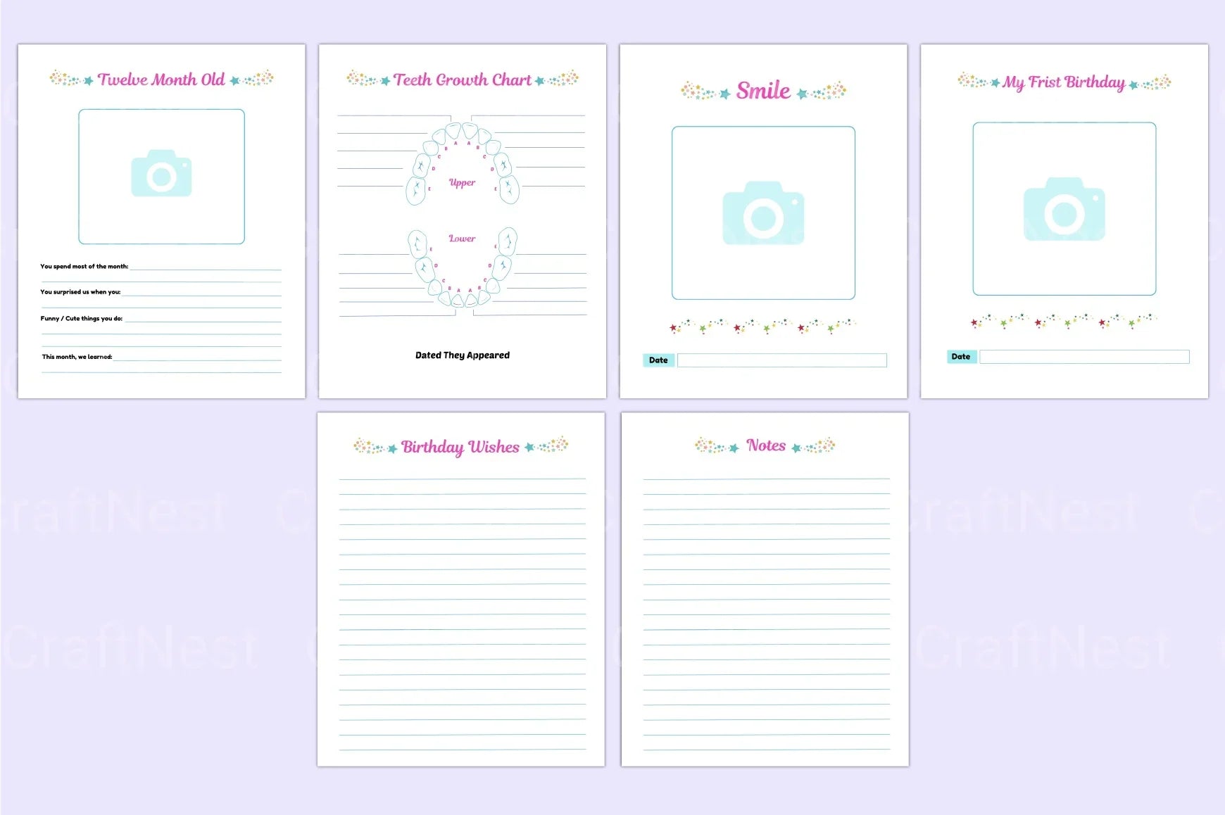 Baby Memory Book: Capture Precious Moments - CraftNest - Digital Crafting and Art