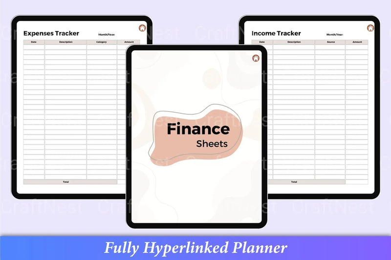 Budget Planner 2023 - CraftNest - Digital Crafting and Art