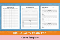 Medical Planner Template - CraftNest - Digital Crafting and Art