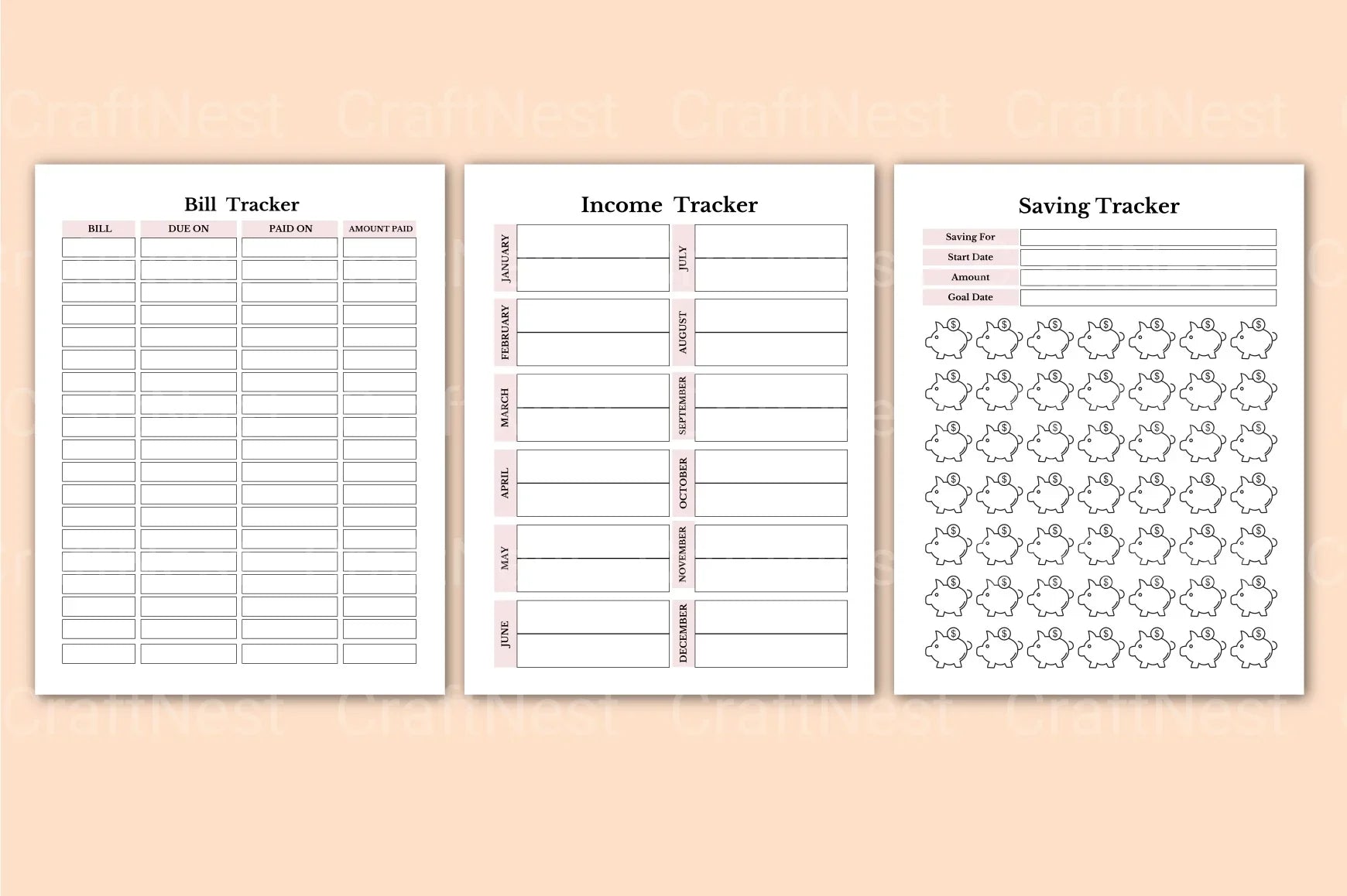 Household Planner for Efficient Home Management - CraftNest - Digital Crafting and Art