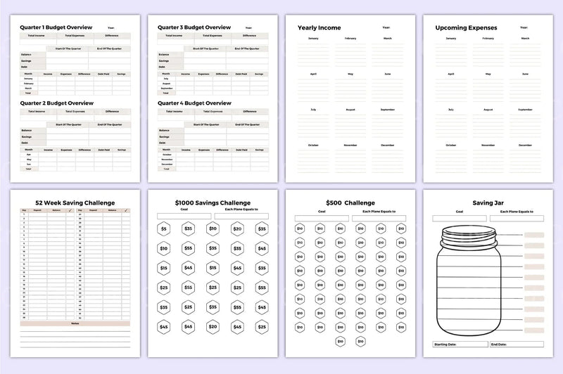Budget Planner 2023 - CraftNest - Digital Crafting and Art
