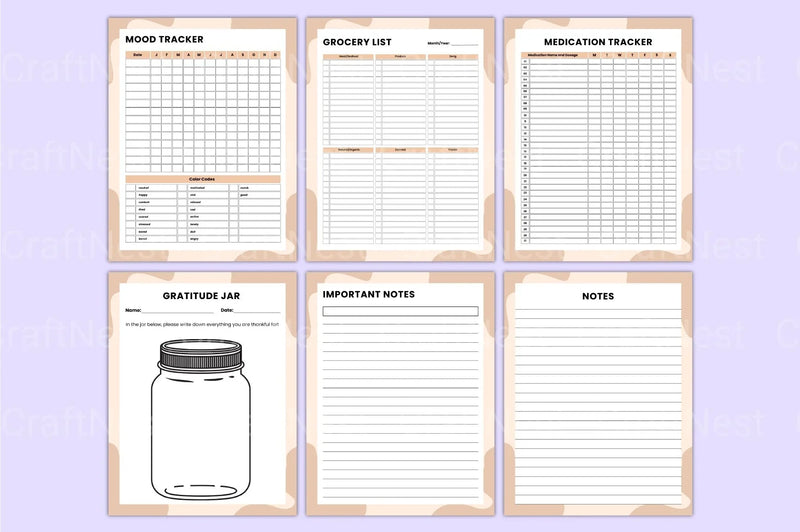 Vision Board Goal Workbook for Success - CraftNest - Digital Crafting and Art