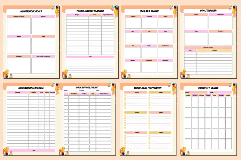 Ultimate Homeschool Planner for Effective Learning - CraftNest - Digital Crafting and Art