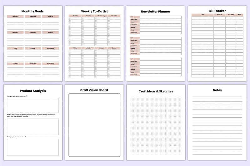 Craft Business Planner: Start Your Business Plan Today - CraftNest - Digital Crafting and Art