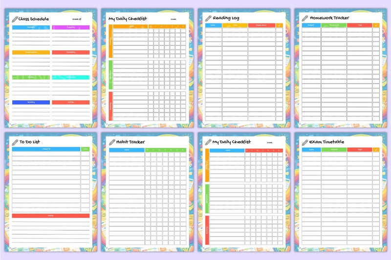 Academic Student Life Planner - CraftNest - Digital Crafting and Art