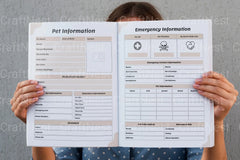Pet Care Planner: Organize Your Pet's Needs - CraftNest - Digital Crafting and Art