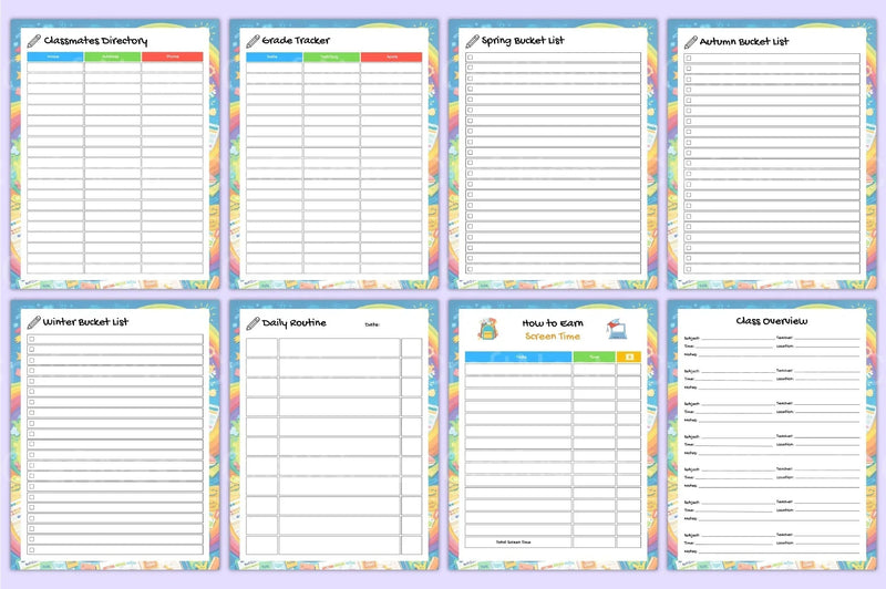 Academic Student Life Planner - CraftNest - Digital Crafting and Art