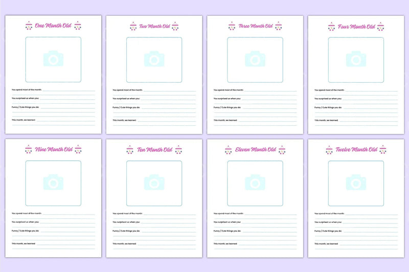Baby Memory Book: Cherish Every Milestone - CraftNest - Digital Crafting and Art