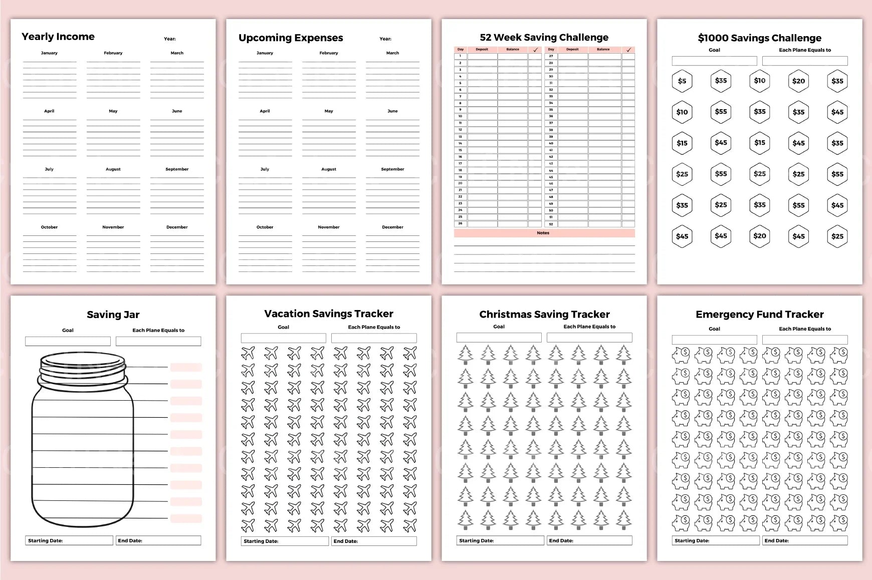 Budget Expense Tracker Tool - CraftNest - Digital Crafting and Art