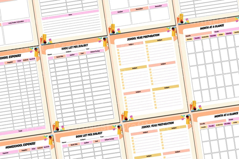 Ultimate Homeschool Planner for Effective Learning - CraftNest - Digital Crafting and Art