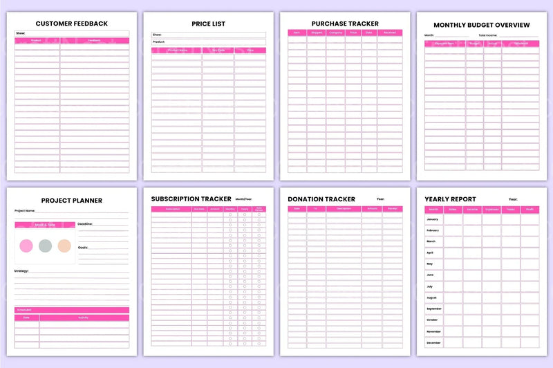 Girl Boss Organizer: Empower Your Workspace - CraftNest - Digital Crafting and Art