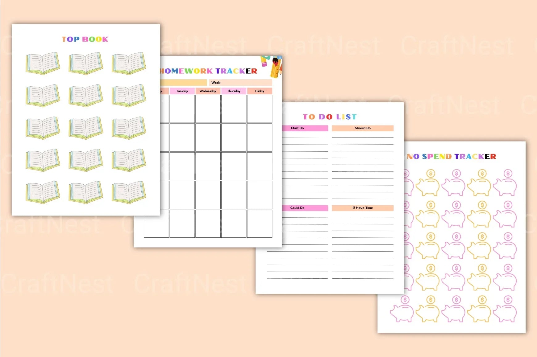 ADHD Planner for Kids: Boost Focus & Organization - CraftNest - Digital Crafting and Art