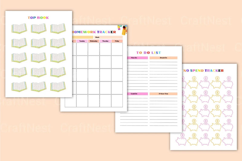 ADHD Planner for Kids: Boost Focus & Organization - CraftNest - Digital Crafting and Art