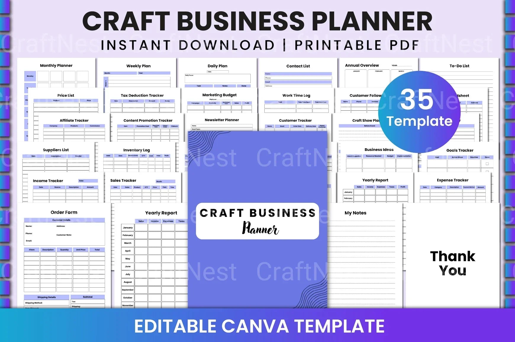 All-In-One Business Organizer - CraftNest - Digital Crafting and Art