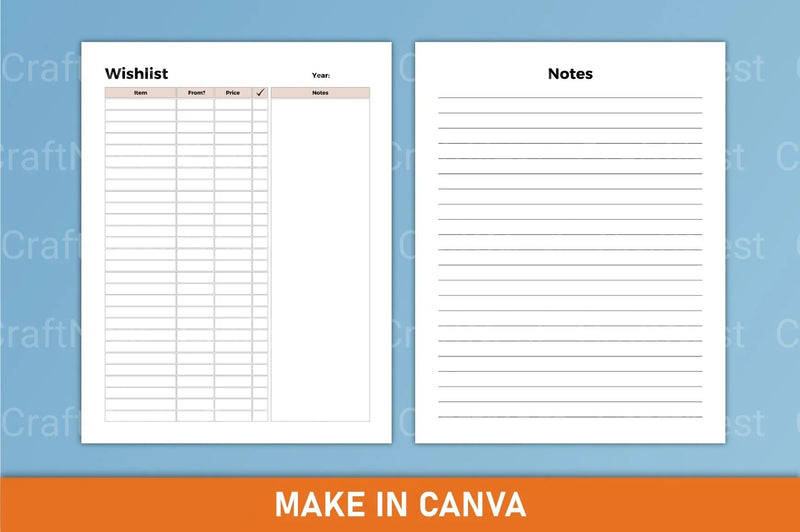 Budget Finance Planner - CraftNest - Digital Crafting and Art