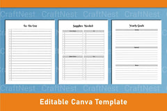 Witchy Planner Canva Template - CraftNest - Digital Crafting and Art