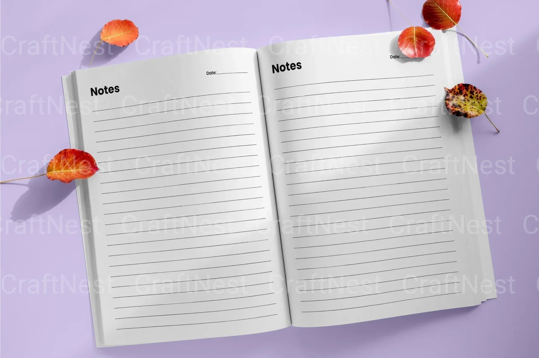 Rainbow Undated Planner for Daily Organization - CraftNest - Digital Crafting and Art