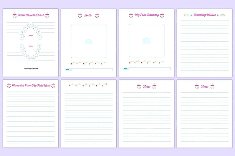 Baby Memory Book: Cherish Every Milestone - CraftNest - Digital Crafting and Art