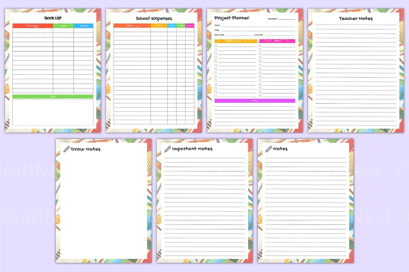 Academic Workbook for Kids - CraftNest - Digital Crafting and Art
