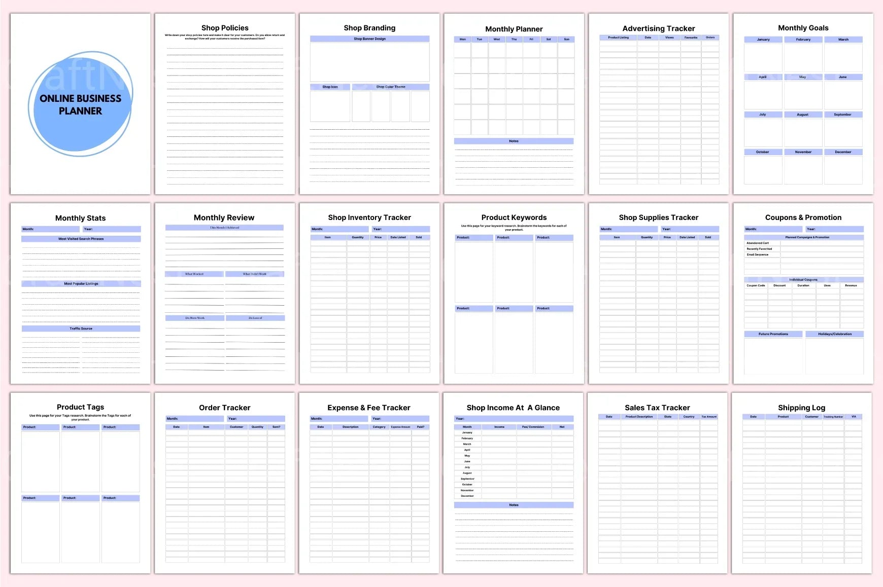 Business Planner Interior Design - CraftNest - Digital Crafting and Art