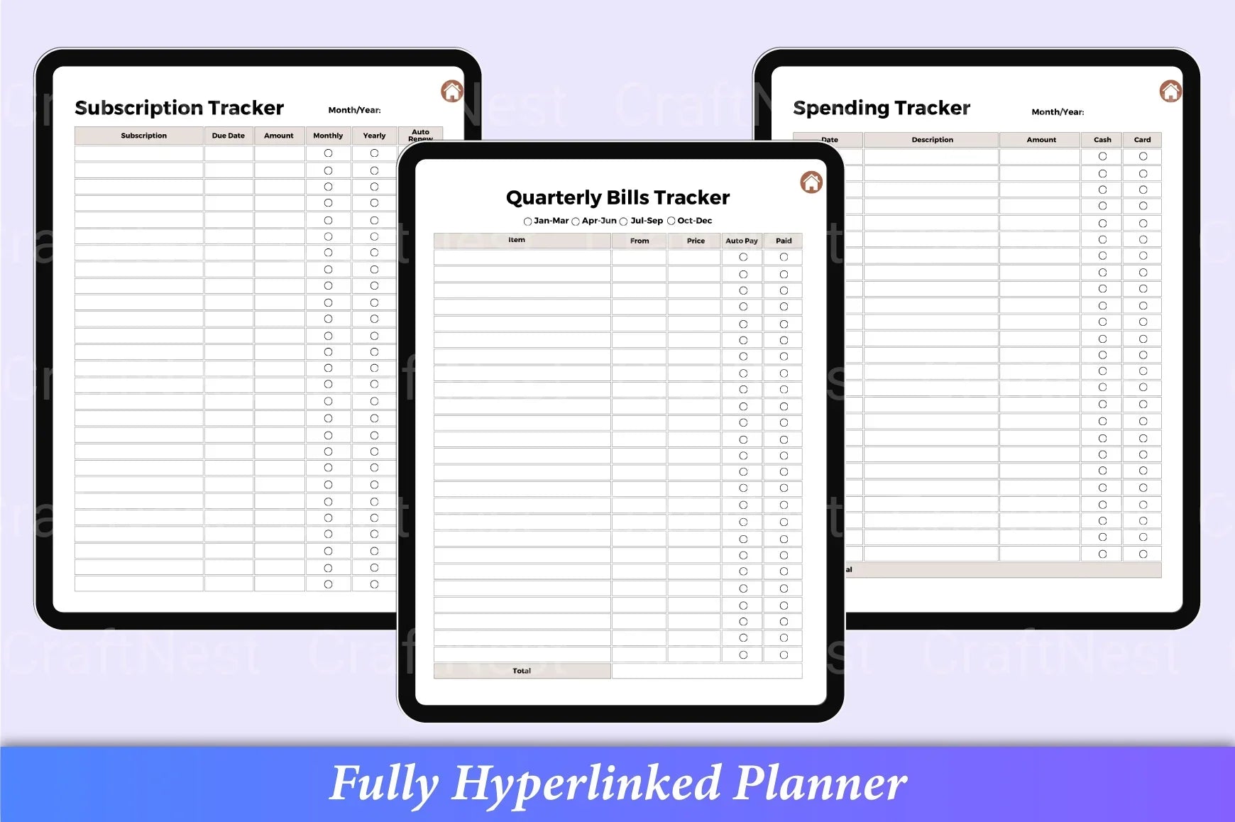 Budget Planner 2023 - CraftNest - Digital Crafting and Art