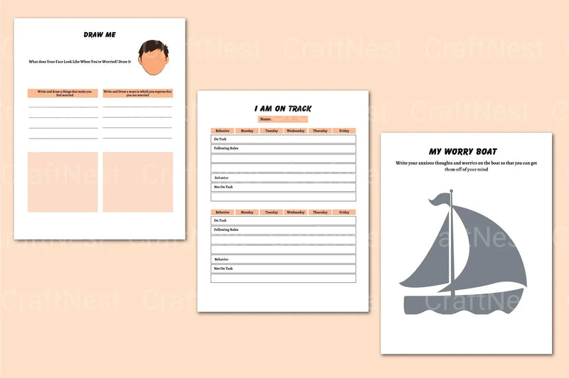 Self Control Activity Book for Kids - CraftNest - Digital Crafting and Art