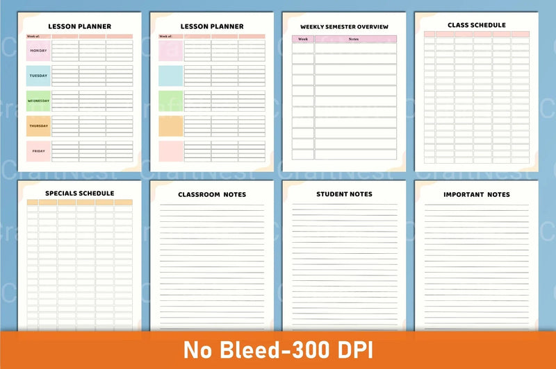 Student Planner Canva Template - CraftNest - Digital Crafting and Art