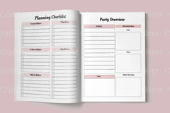 Party Event Planner Canva Template - CraftNest - Digital Crafting and Art