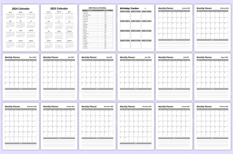 Ultimate Planner Sheets for Organization and Productivity - CraftNest - Digital Crafting and Art