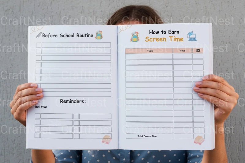 School Planner for Kids - CraftNest - Digital Crafting and Art