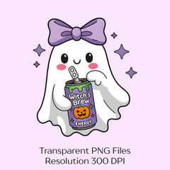 Kawaii Witch Brew Ghost Clipart Bundle - CraftNest - Digital Crafting and Art