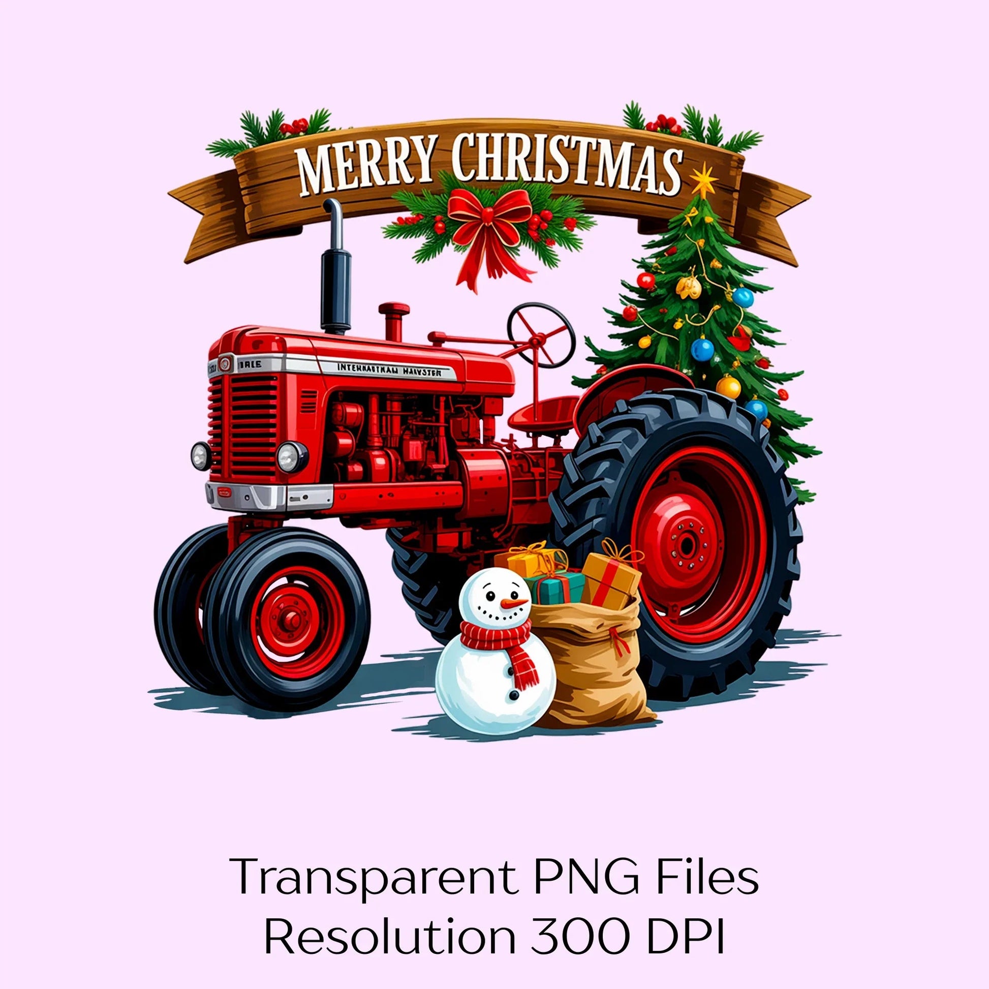 Christmas Tractor Truck Clipart Bundle - CraftNest - Digital Crafting and Art