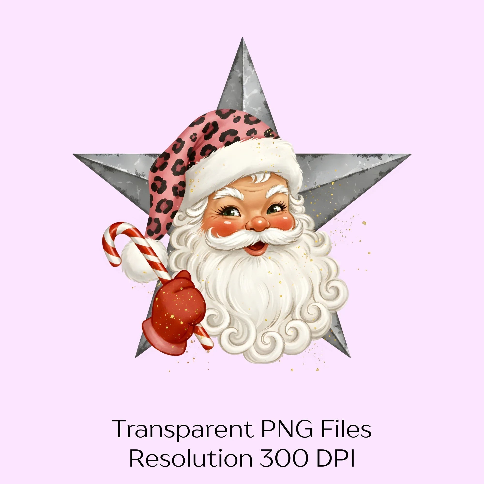 Santa Claus Star Candy Cane Western Clipart Bundle - CraftNest - Digital Crafting and Art