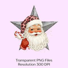 Santa Claus Star Candy Cane Western Clipart Bundle - CraftNest - Digital Crafting and Art