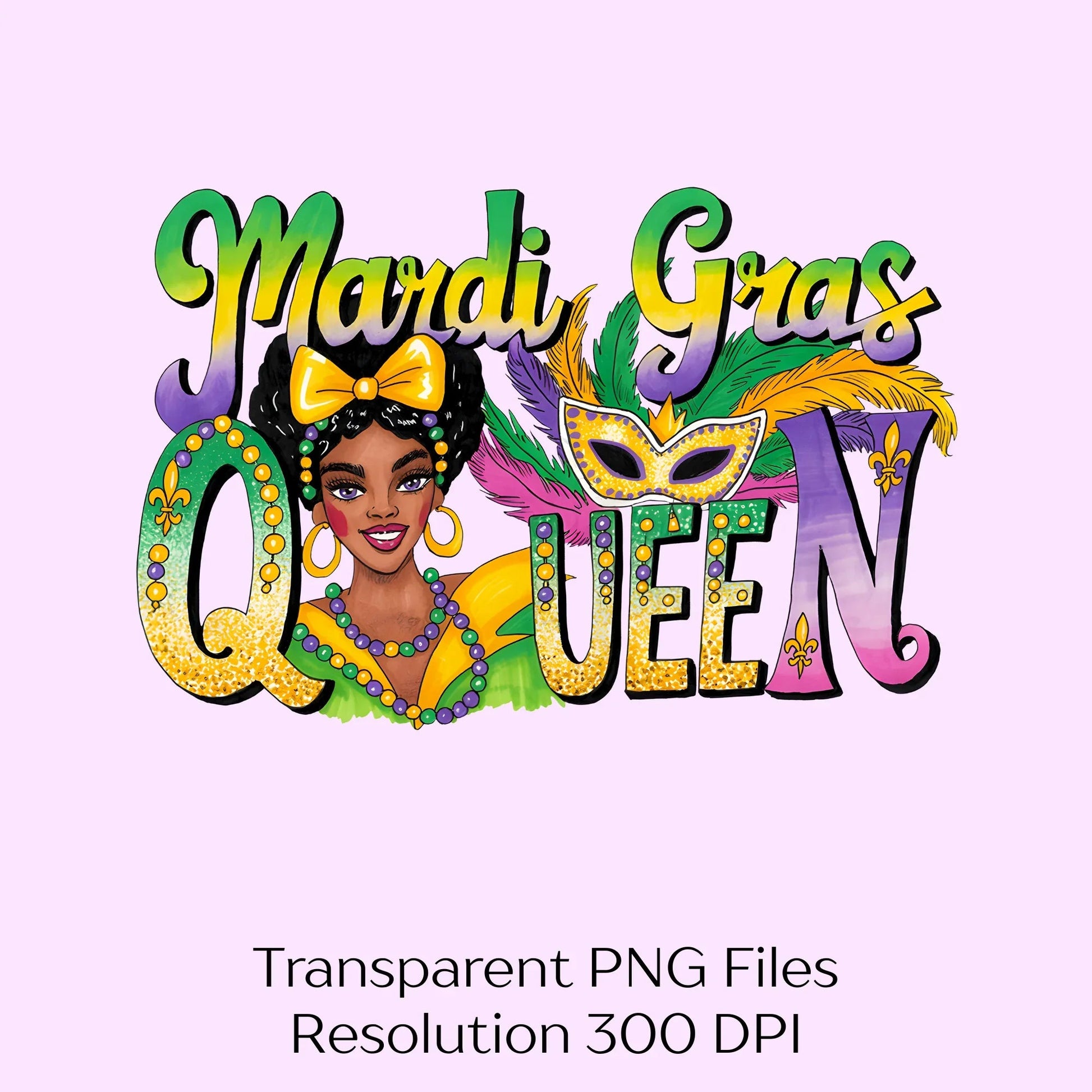 Mardi Gras Queen Girls Clipart Bundle - CraftNest - Digital Crafting and Art
