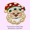 Christmas Santa Faux Yarn Clipart Bundle