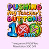 Days of School Teacher Buttons Clipart Bundle