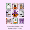 Retro Halloween Ghost Spooky Season Clipart Bundle