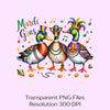 Duck Mardi Gras Clipart Bundle